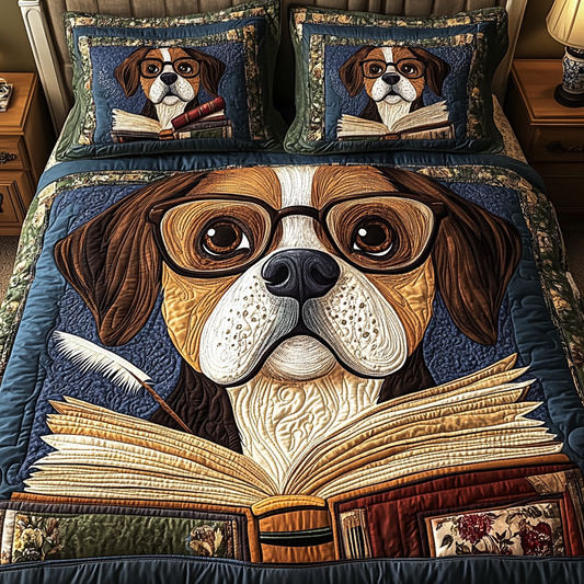 Bookish Dog DAI150125177 Quilt Bedding Set