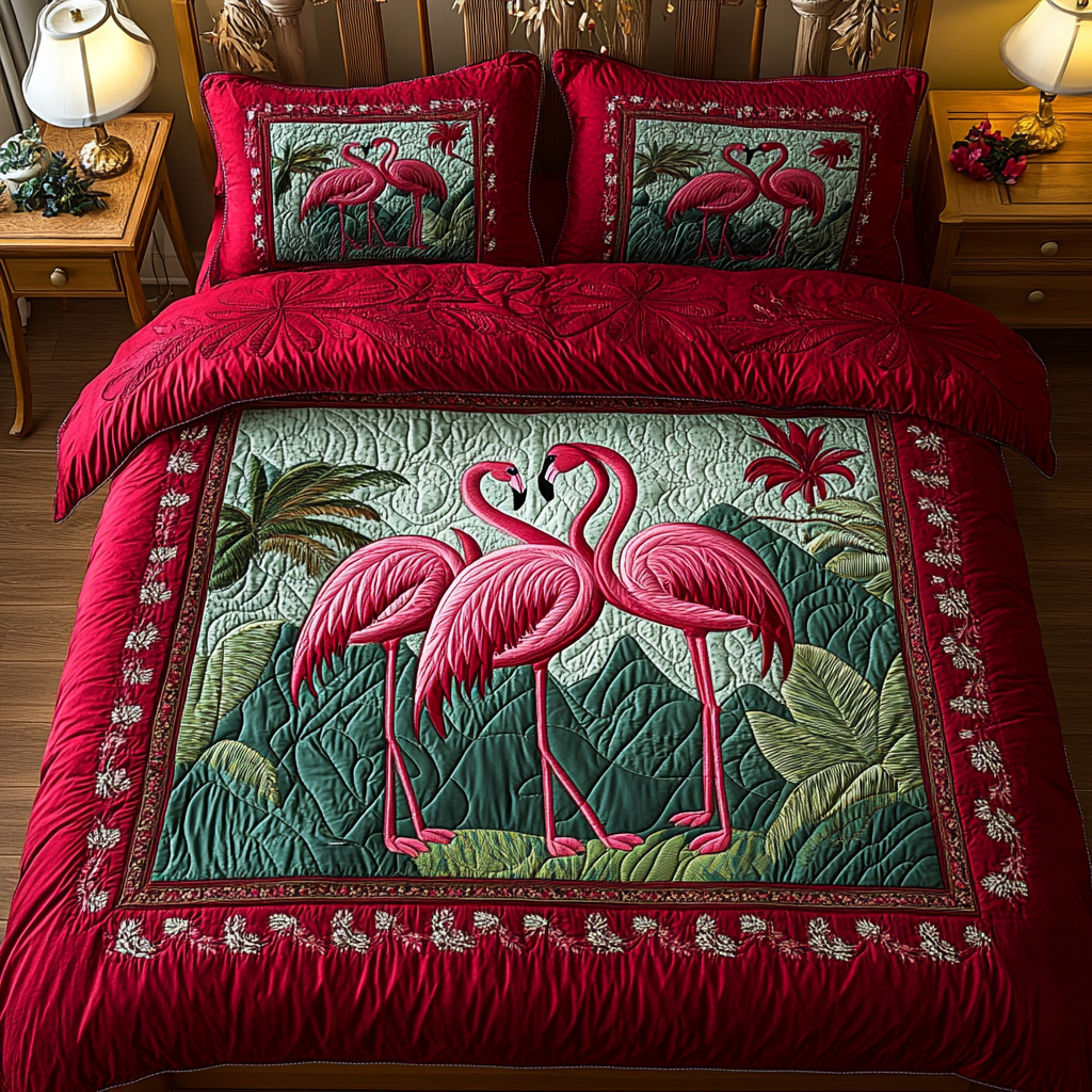 Flamingo TAI141124021 Quilt Bedding Set