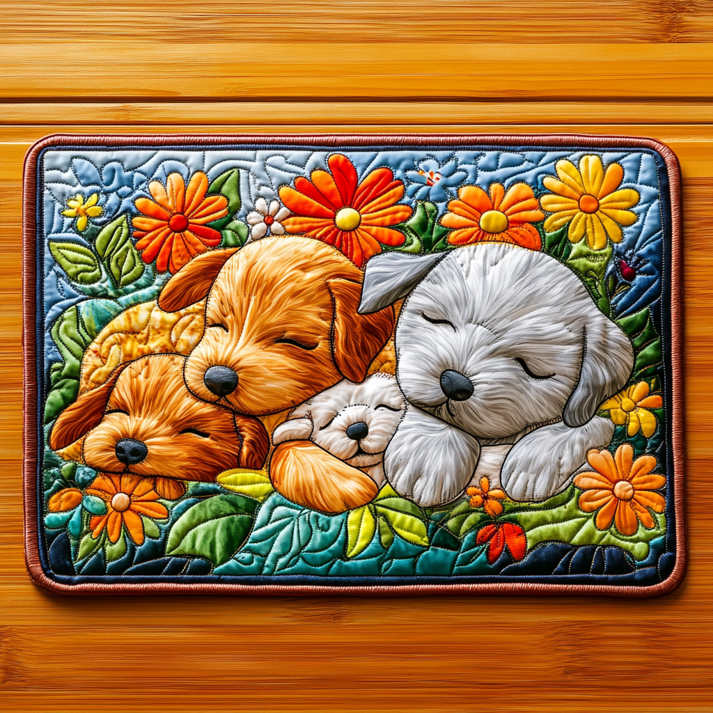 Sleeping Dog DAI090125281 Quilted Placemats