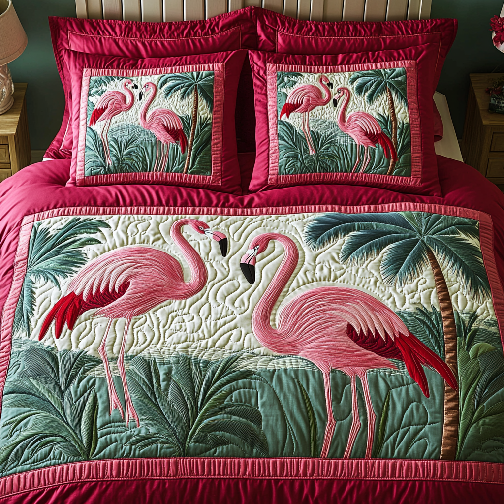 Flamingo TAI141124026 Quilt Bedding Set