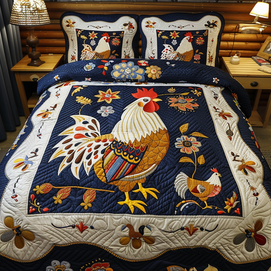 Chicken TAI100724080 Quilt Bedding Set