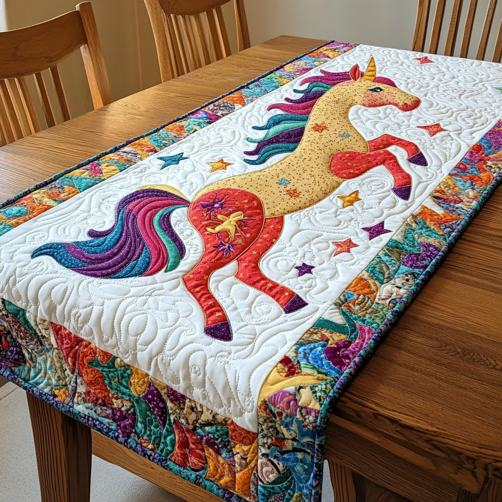 Unicorn DAI200125342 Quilted Table Runner