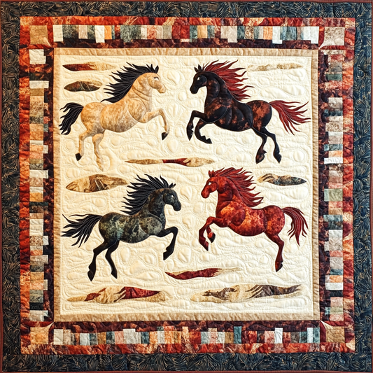 Native Horse DAI080824039 Quilt Blanket