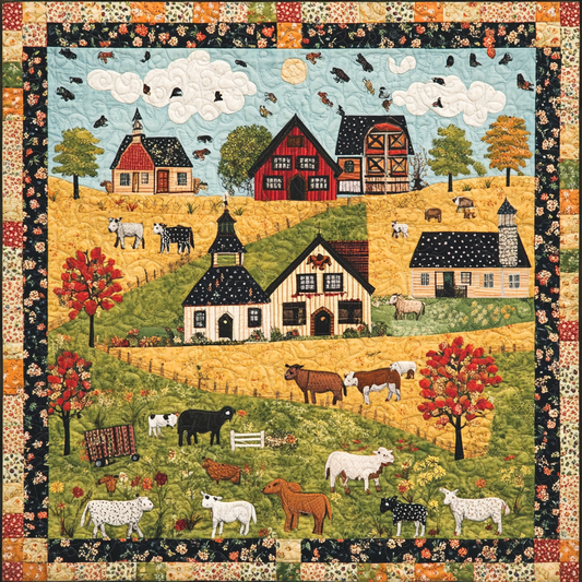 Farm Houses TAI01102491 Quilt Blanket