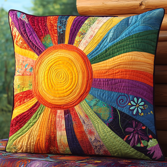 Hippie Sun TAI181024458 Quilted Pillow Case