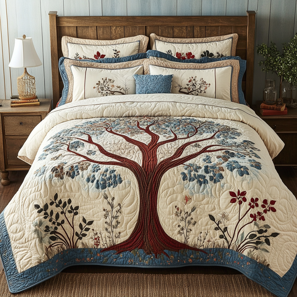 Tree Of Life TAI101224321 Quilt Bedding Set