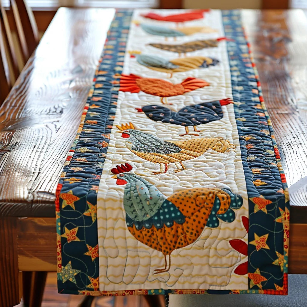 Chicken TAI020324049 Quilted Table Runner