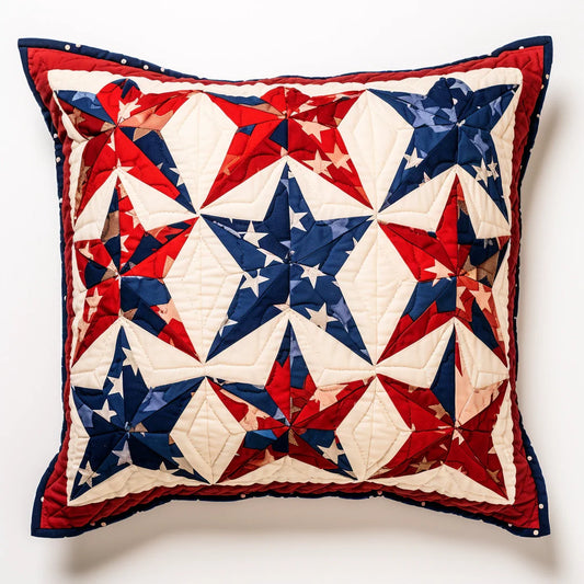 Patriotic Star TAI060324138 Quilted Pillow Case