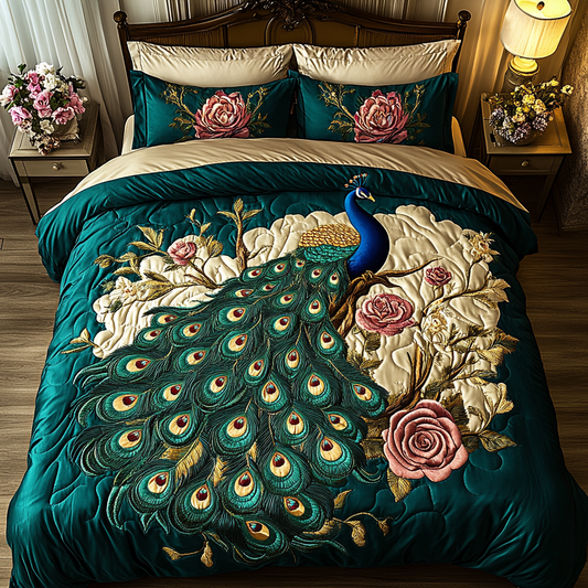 Peacock TAI201124301 Quilt Bedding Set