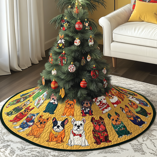 French Bulldog TAI041024207 Quilted Tree Skirt