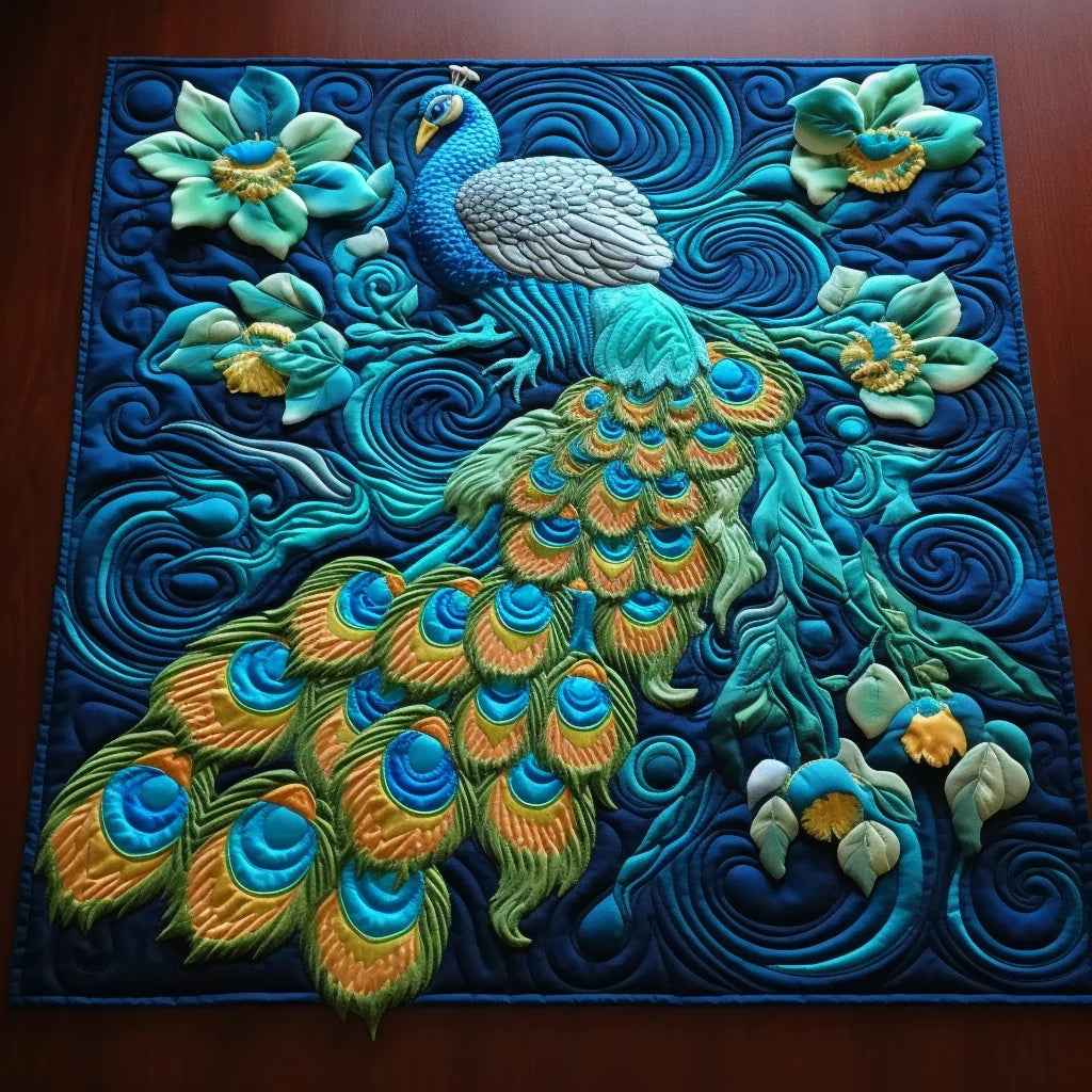 Peacock TAI260224257 Quilted Placemats