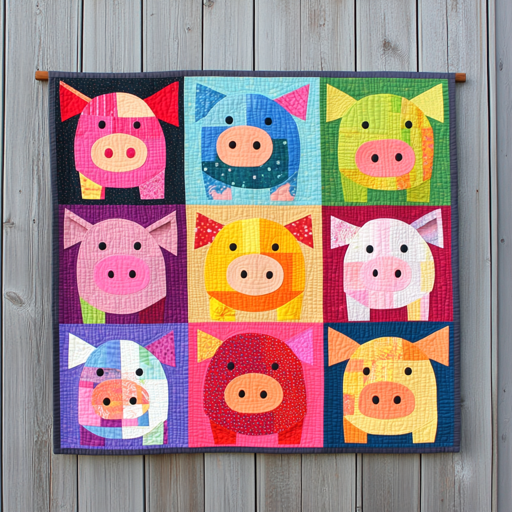 Pig DAI221024073 Quilt Blanket