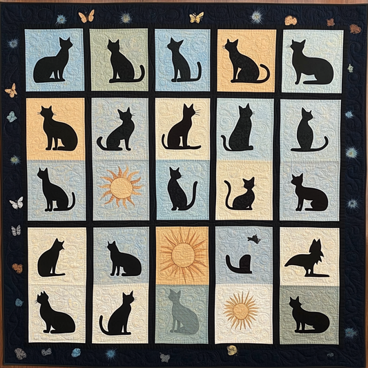 Black Cat TAI151024398 Quilt Blanket