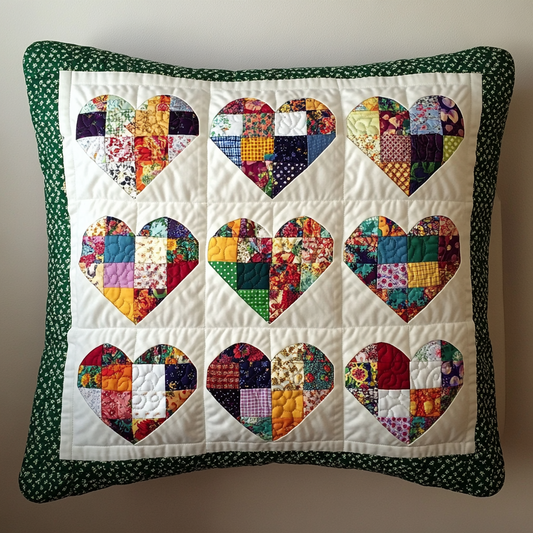 Heart DAI230924157 Quilted Pillow Case