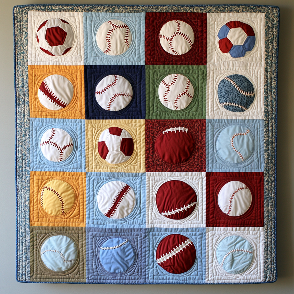 Sport Balls DAI040225004 Quilt Blanket
