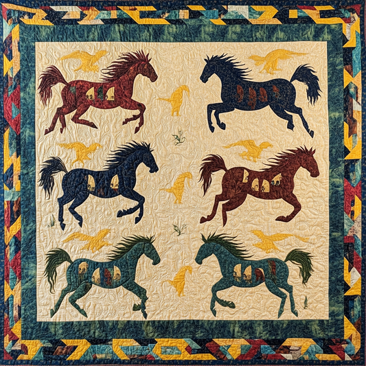 Native Horse DAI080824034 Quilt Blanket