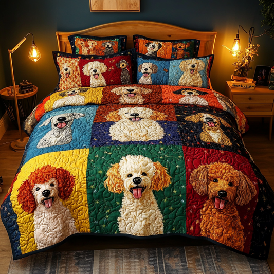 Poodle TAI181024370 Quilt Bedding Set