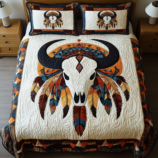 Tribal Bull Skull DAI241224166 Quilt Bedding Set