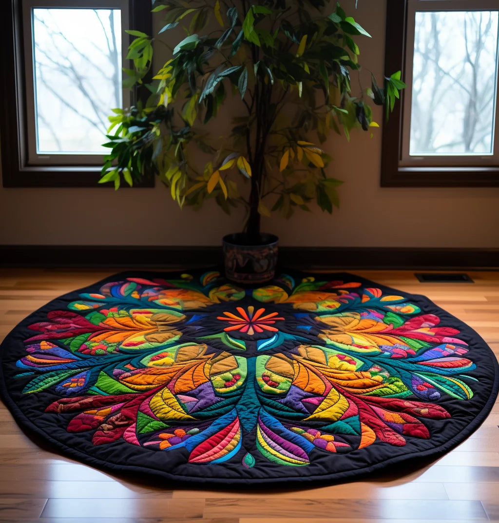 Tree TAI221223031 Quilted Round Mat