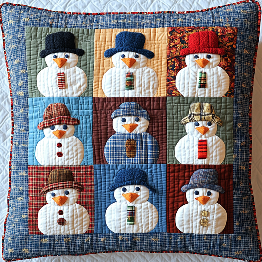 Snowman DAI230924198 Quilted Pillow Case