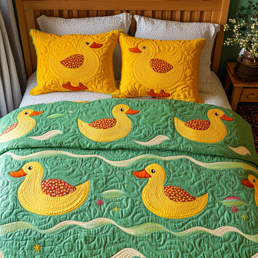 Duck DAI040225194 Quilt Bedding Set