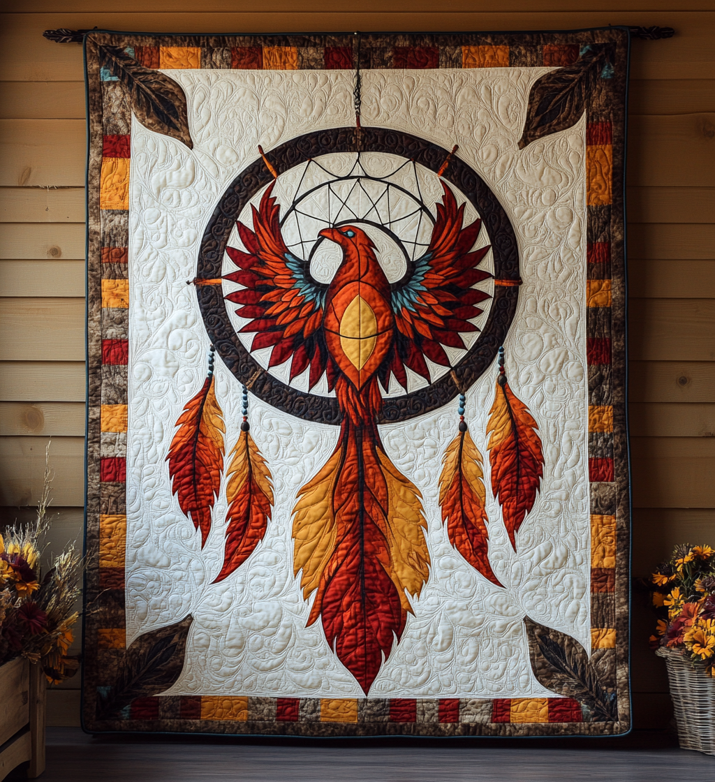 Phoenix Dreamcatcher DAI200125153 Quilt Blanket