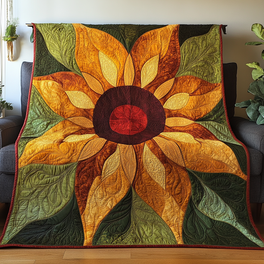 Sunflower DAI070824006 Quilt Blanket