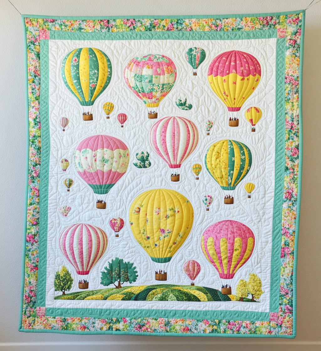 Hot Air Balloon DAI231124033 Quilt Blanket