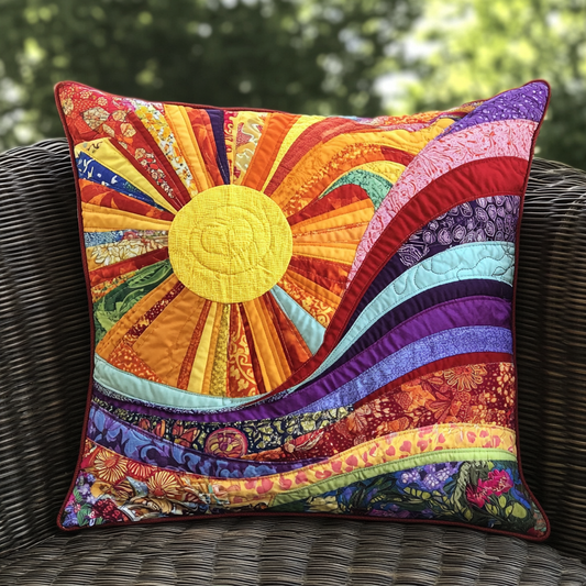 Hippie Sun TAI091024415 Quilted Pillow Case