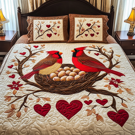 Valentine Cardinal DAI150125267 Quilt Bedding Set