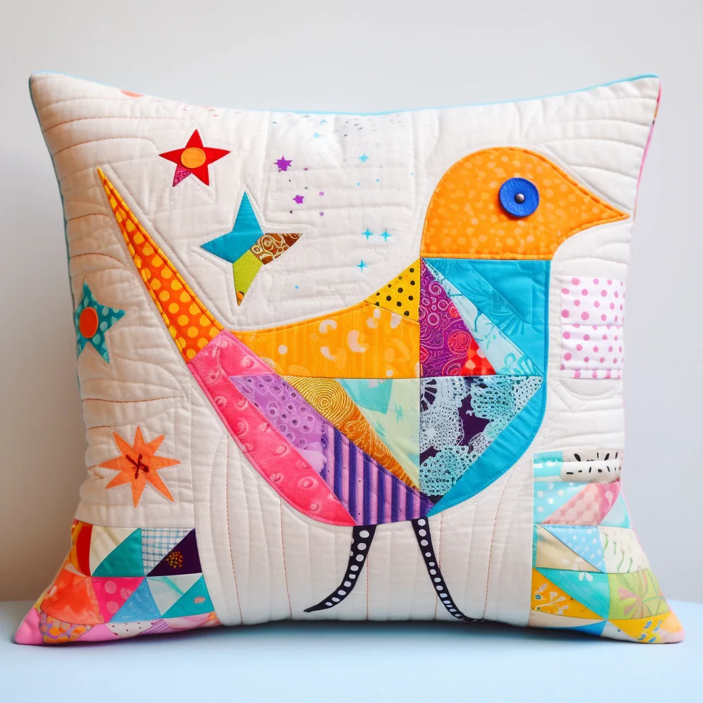 Bird TAI020324261 Quilted Pillow Case