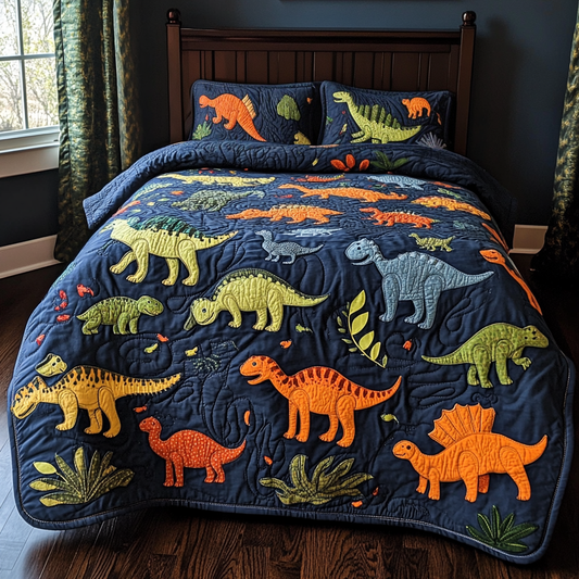 Dinosaur DAI110225124 Quilt Bedding Set