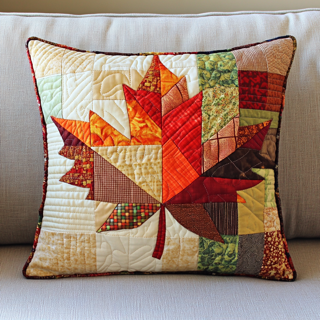 Maple Leaf DAI040225355 Quilted Pillow Case