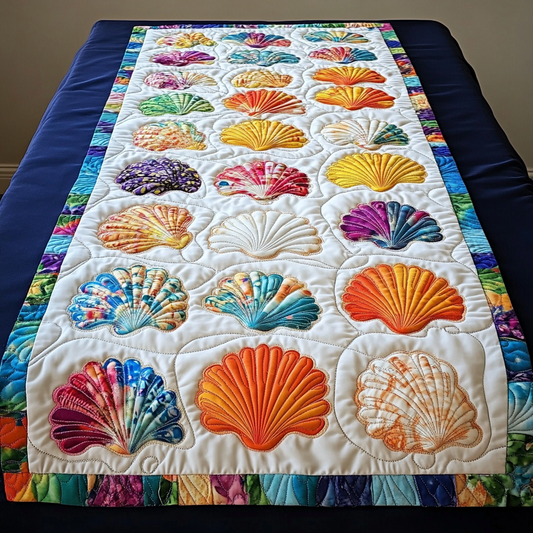 Seashell DAI200125349 Quilted Table Runner