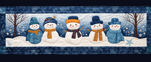 Christmas Snowman TAI280224017 Quilted Table Runner