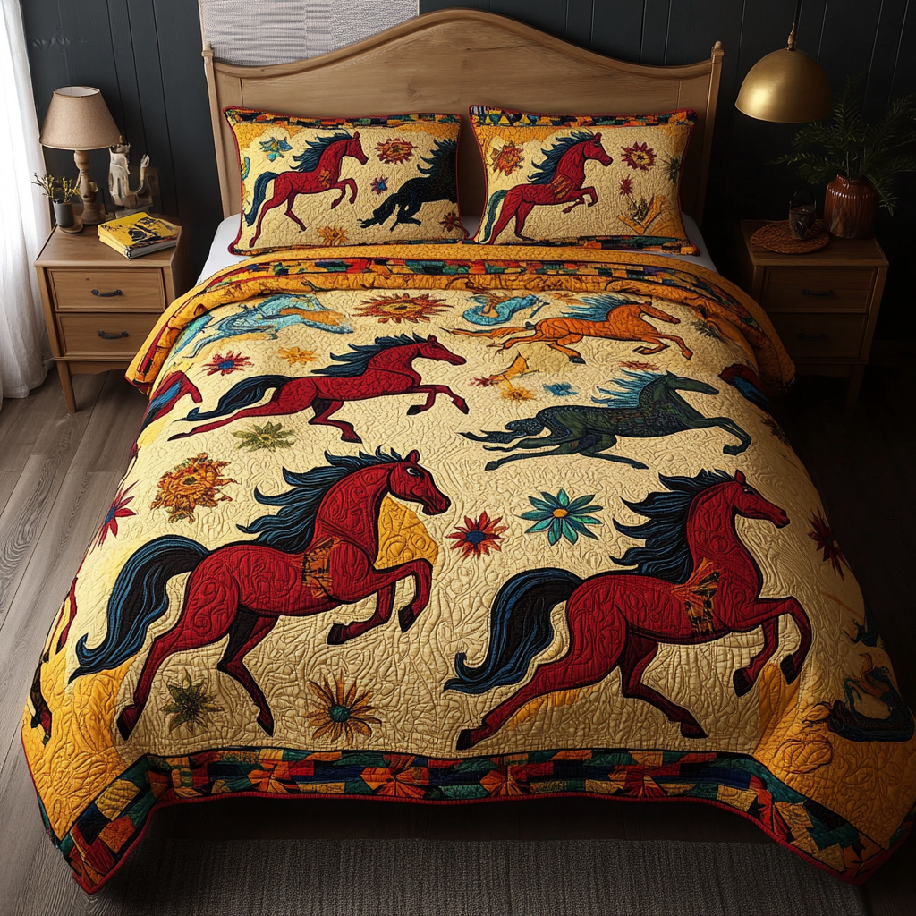 Native Horse TAI080824065 Quilt Bedding Set