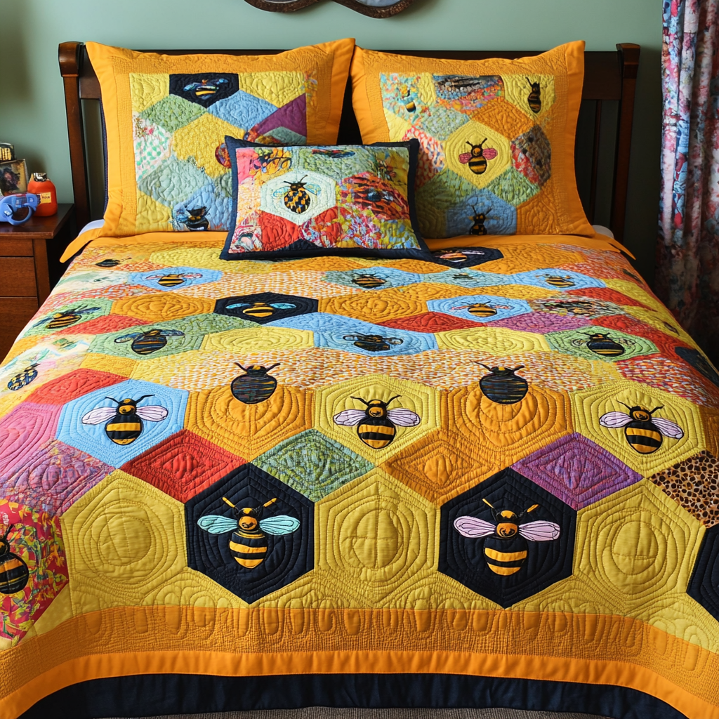 Bee DAI190824339 Quilt Bedding Set