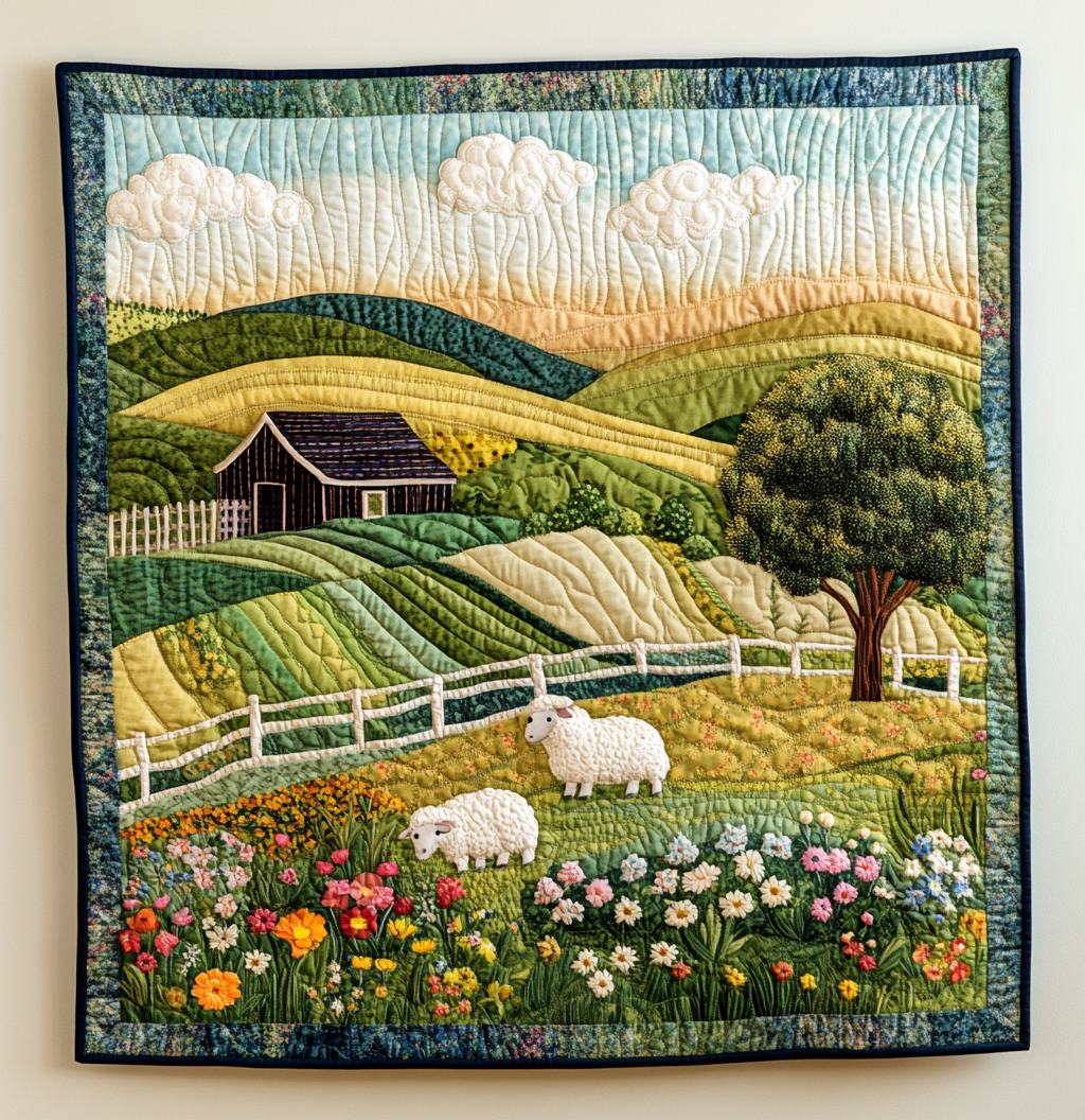 Farm House DAI150125035 Quilt Blanket