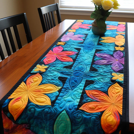 Flower TAI13122348 Quilted Table Runner