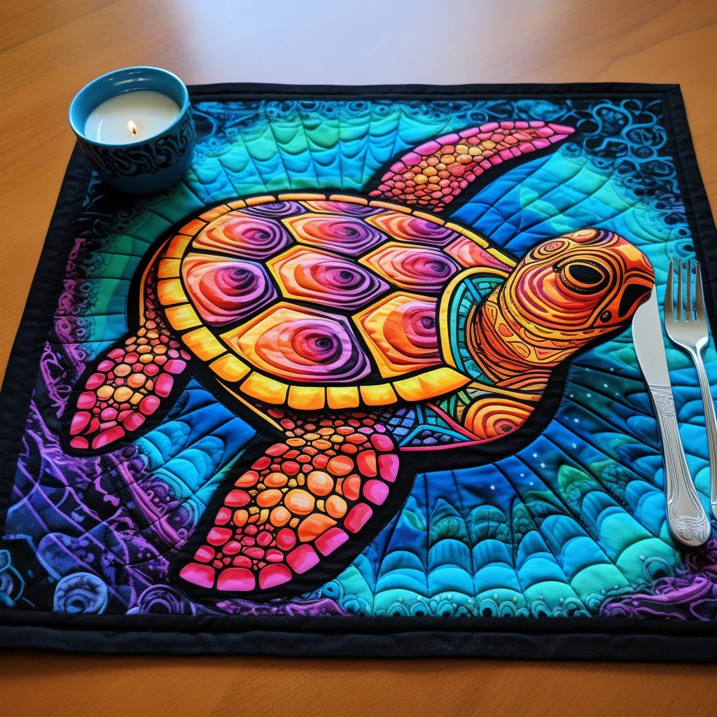 Turtle TAI04122338 Quilted Placemats