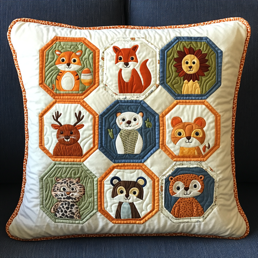 Woodland Animal DAI040225338 Quilted Pillow Case