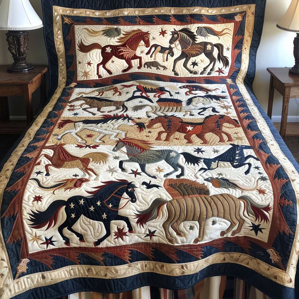 Horse TAI040624059 Quilt Bedding Set