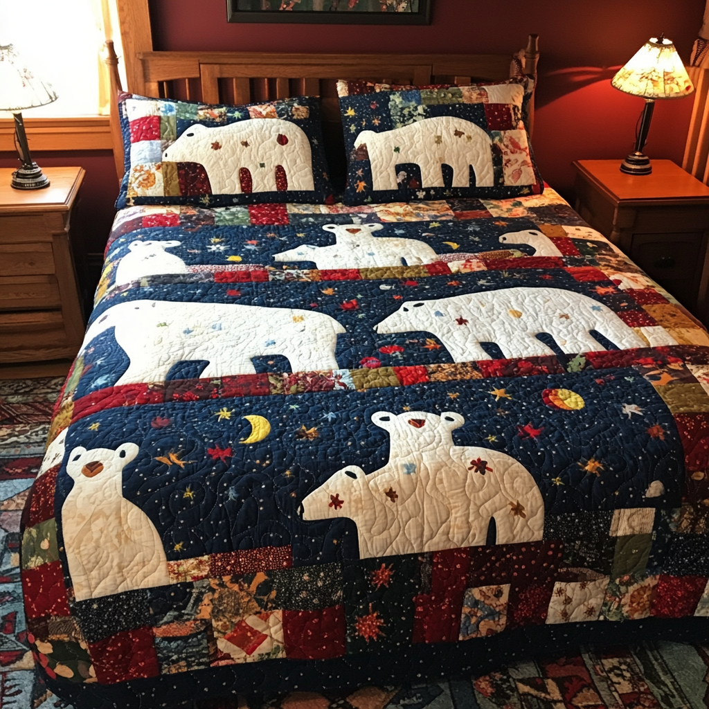 Polar Bear TAI080824046 Quilt Bedding Set