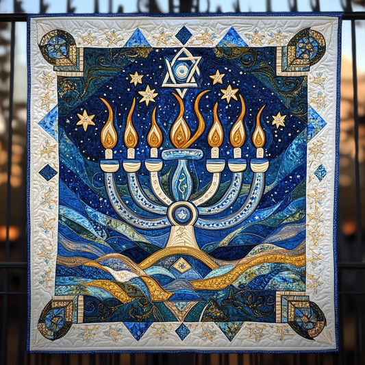 Jewish Hanukkah TAI091024132 Quilt Blanket