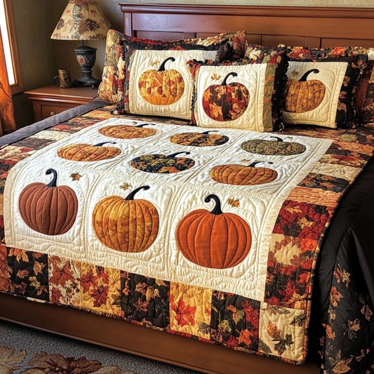 Pumpkin TAI021024220 Quilt Bedding Set