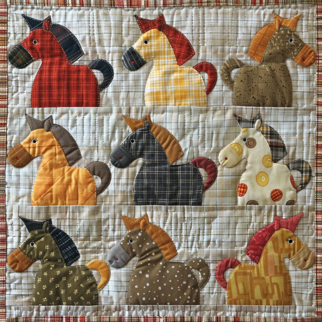 Horse TAI060324223 Quilted Placemats