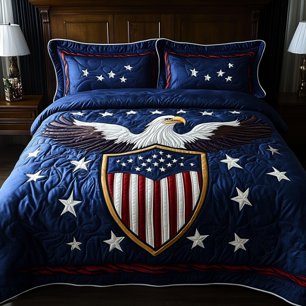 Patriotic Eagle DAI200125090 Quilt Bedding Set