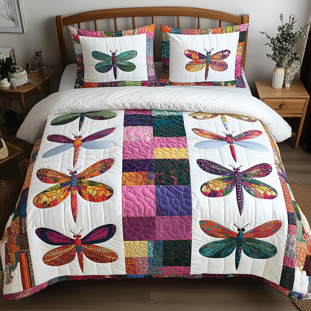 Dragonfly DAI280824242 Quilt Bedding Set