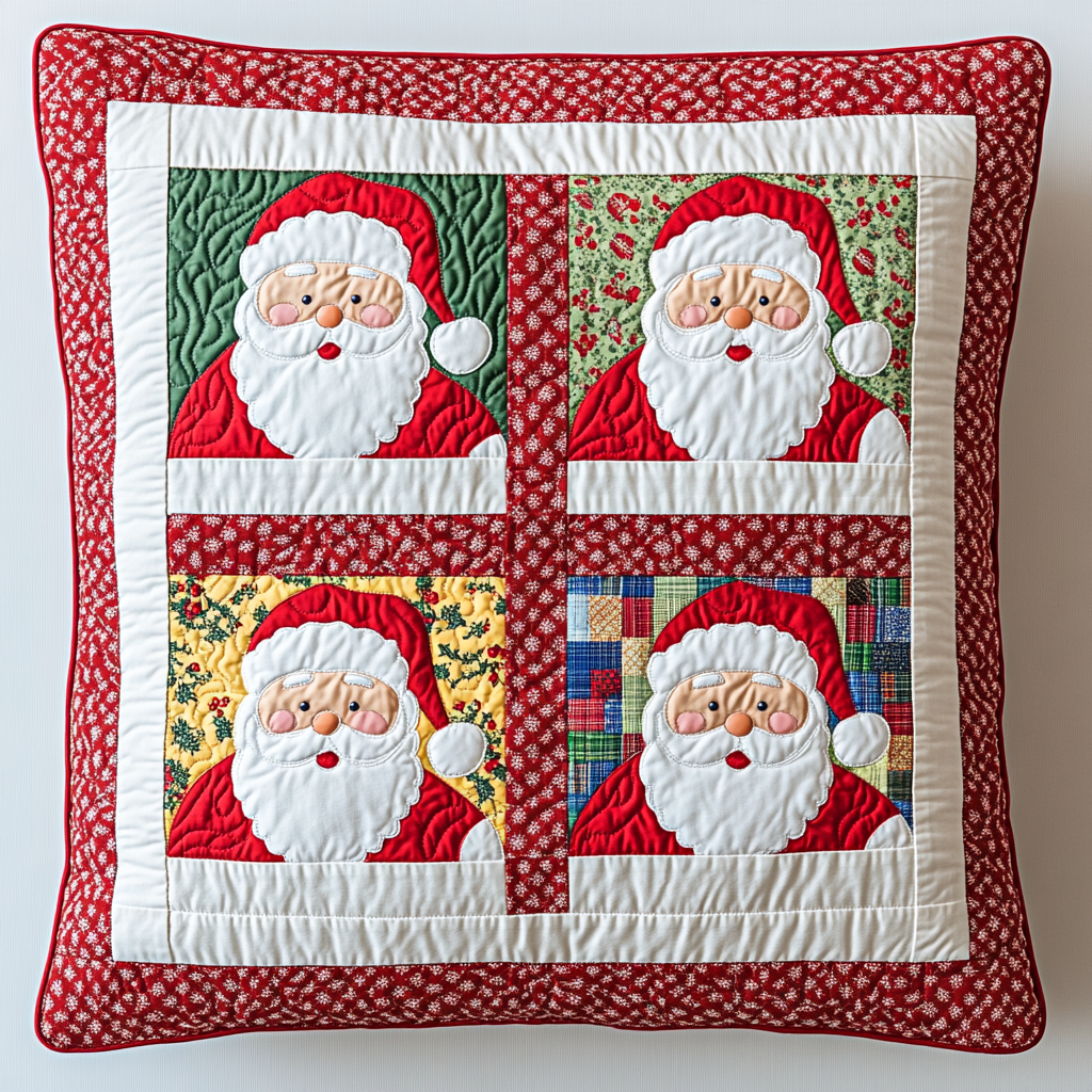 Christmas Santa DAI230924202 Quilted Pillow Case