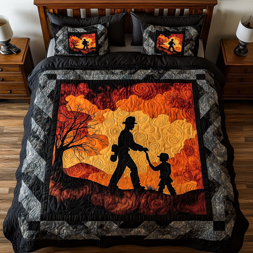 Firefighter TAI101224303 Quilt Bedding Set